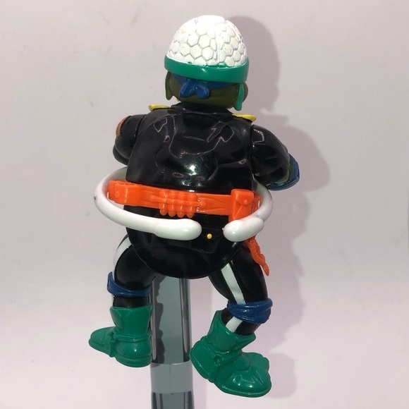 90S TMNT Make My Day Leo Action Figure 100% Complete w Accessories - Picture 3 of 4